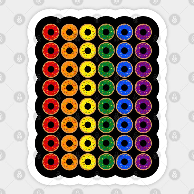 Rainbow Donuts (Vertical) Sticker by ShawnIZJack13